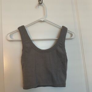 Signature 8 grey cropped tank size S